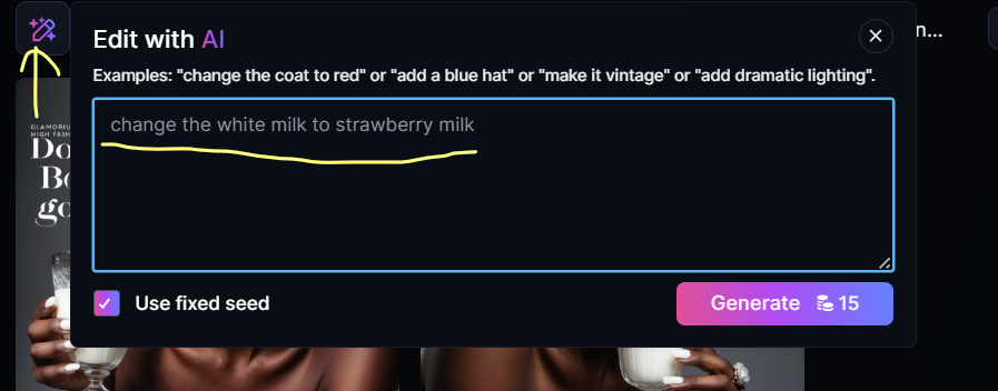 Edit with AI Example